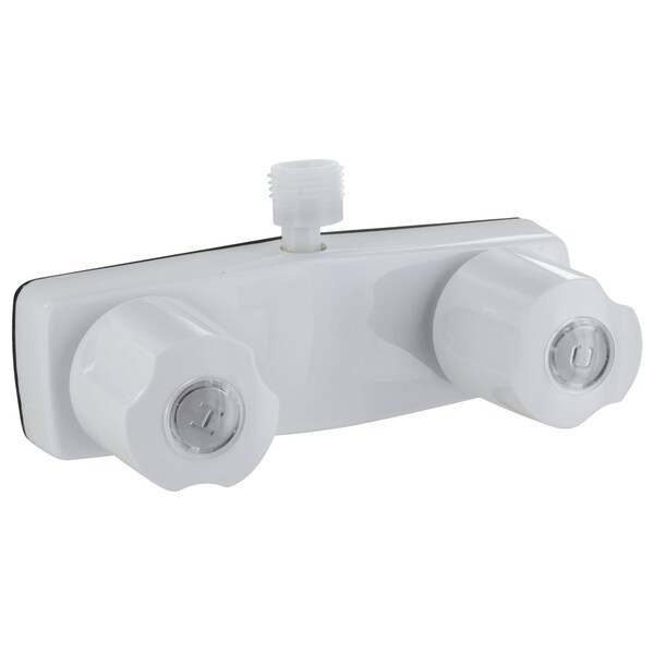 Valterra SHOWER VALVE W/ VAC BRKR, 4IN, 2 KNOB, PLASTIC, WHITE PF213244 - main